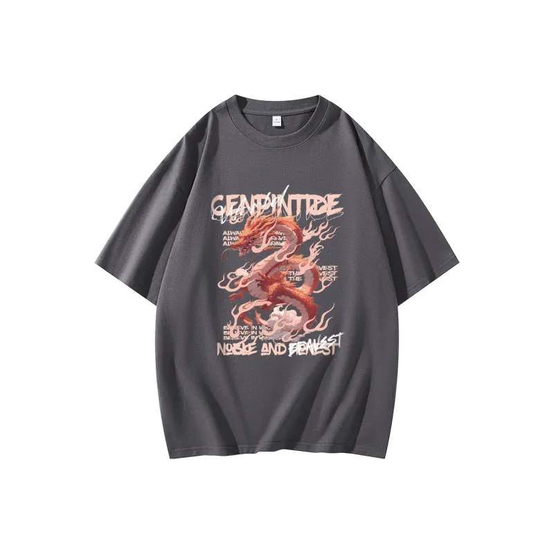 CENPIN Drop Shoulder Sleeve Short Sleeved T Shirts For Summer Unisex-28