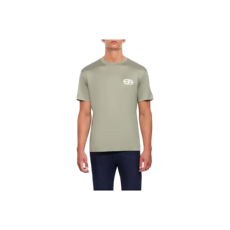 EMPORIO ARMANI T-Shirts Men Green-0
