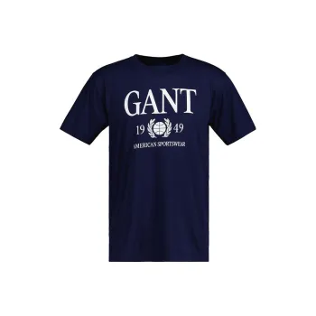GANT T Shirts Men Classic Blue