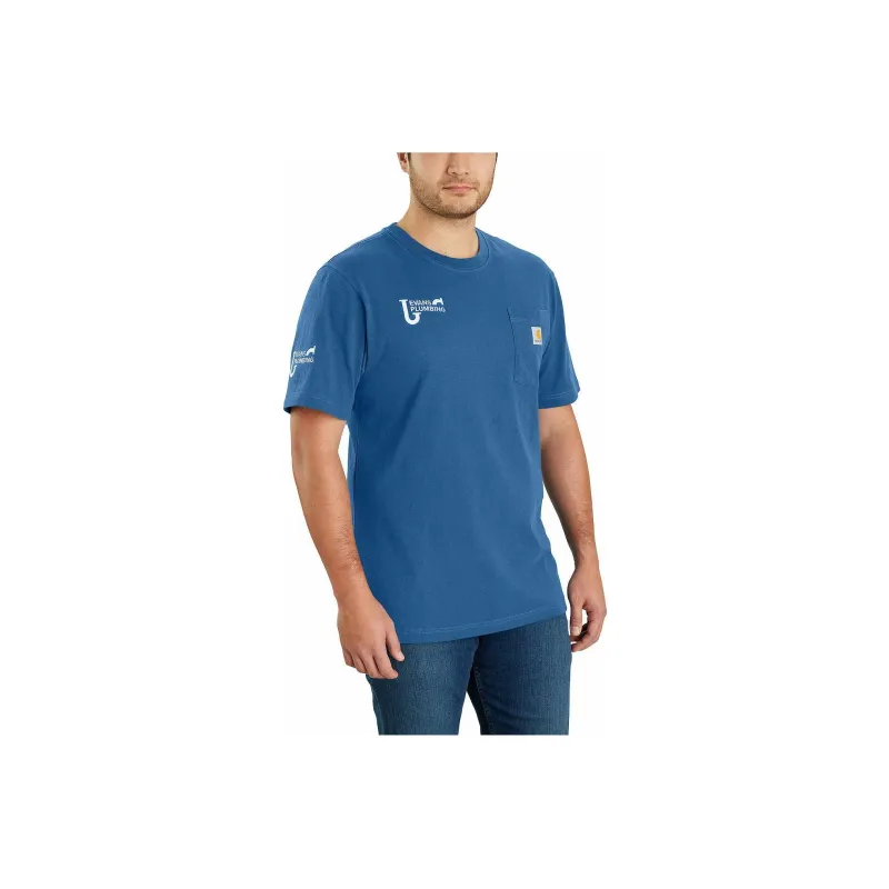 Carhartt T-Shirts Men Lake Blue-0
