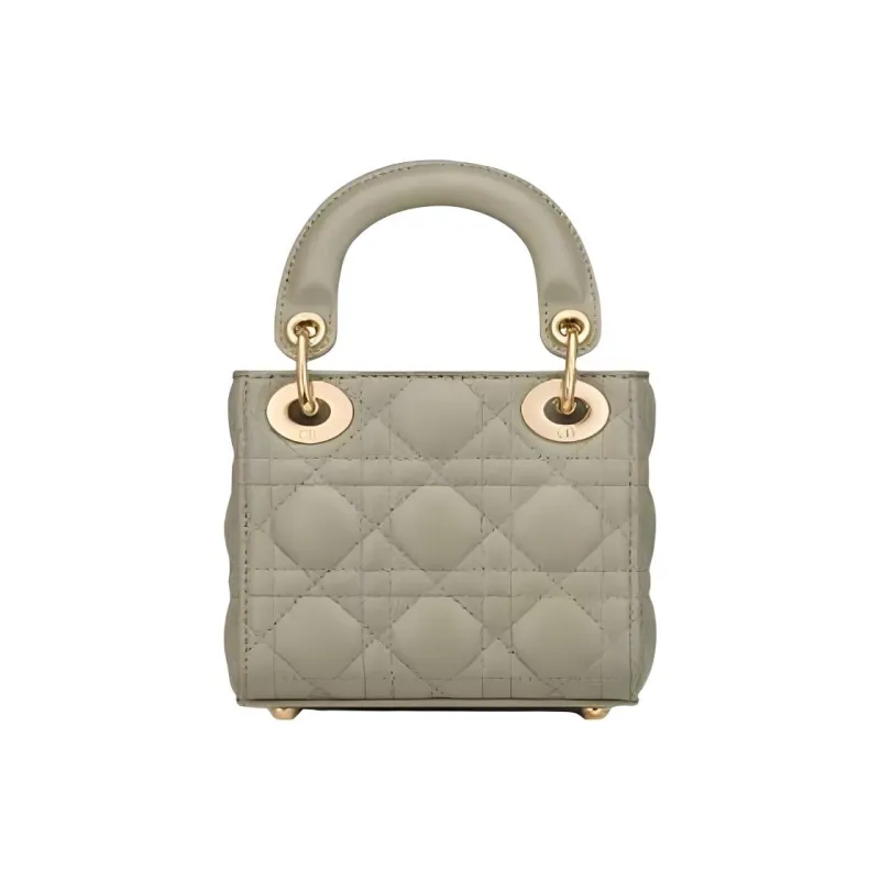 DIOR Lady Dior Lambskin Shoulder Bag Crossbody Bag Handbag Extra Mini Women's Green-2