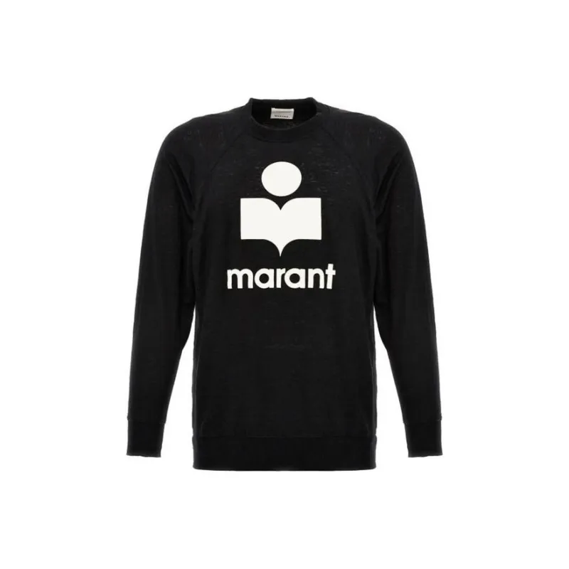 ISABEL MARANT Logo Printed Long Sleeved Sweatshirt-0