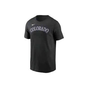 Nike Colorado Rockies Fuse Wordmark T Shirt Men's Anthracite
