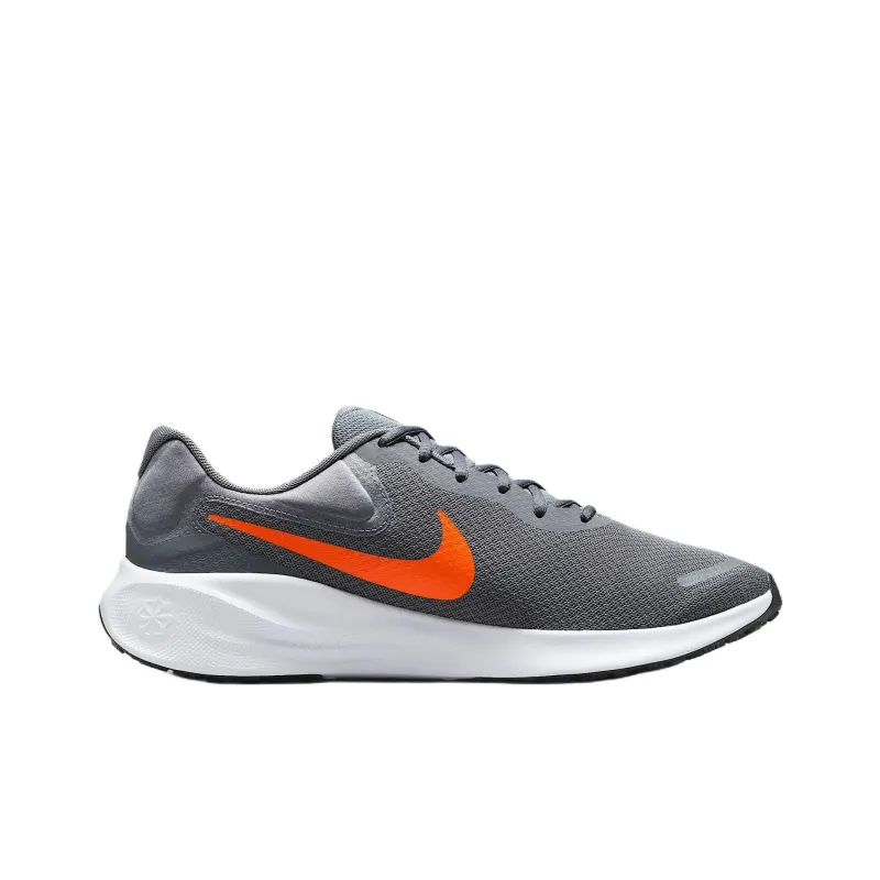 Nike REVOLUTION 7 Anti Slip Wear Resistant Low Top Casual Running Shoes Men's Gray-1
