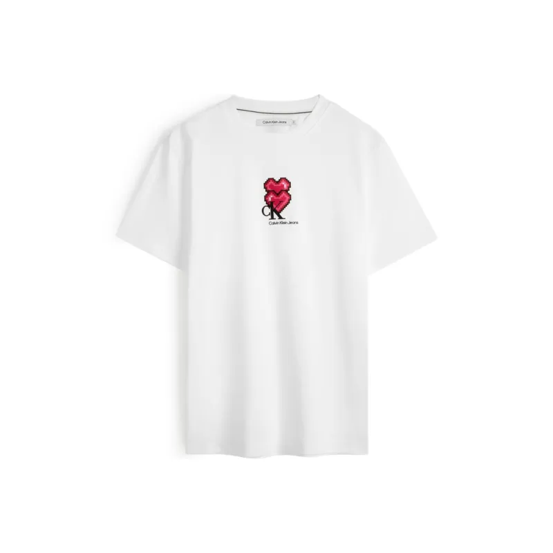 CALVIN KLEIN T Shirt Unisex Moon White-0