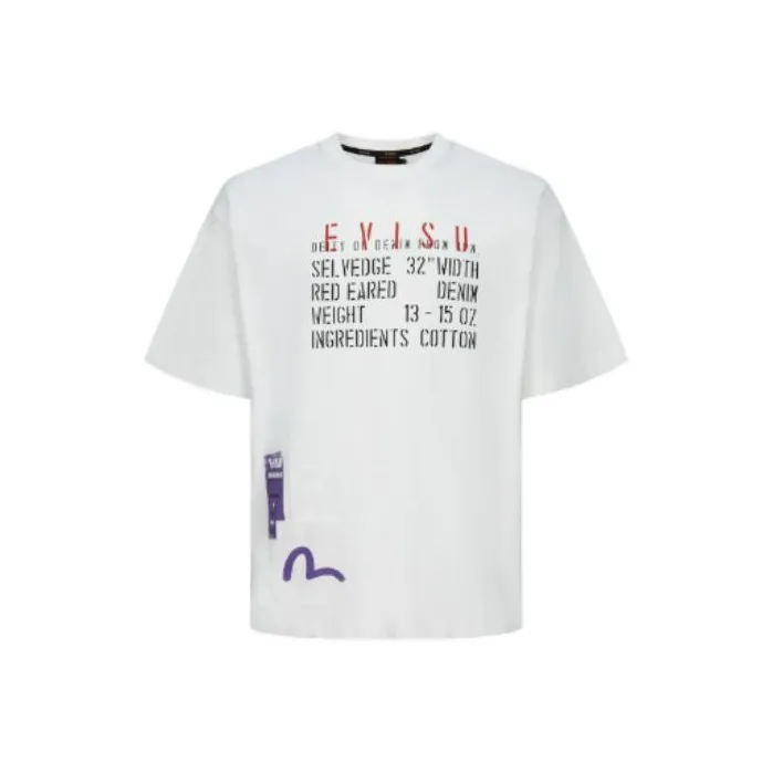 EVISU T-Shirts Men White-0