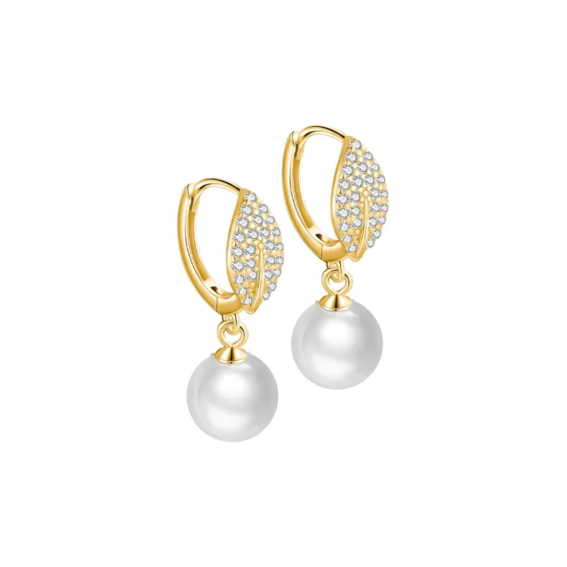 Andaozi Pearl Earrings Women's-5