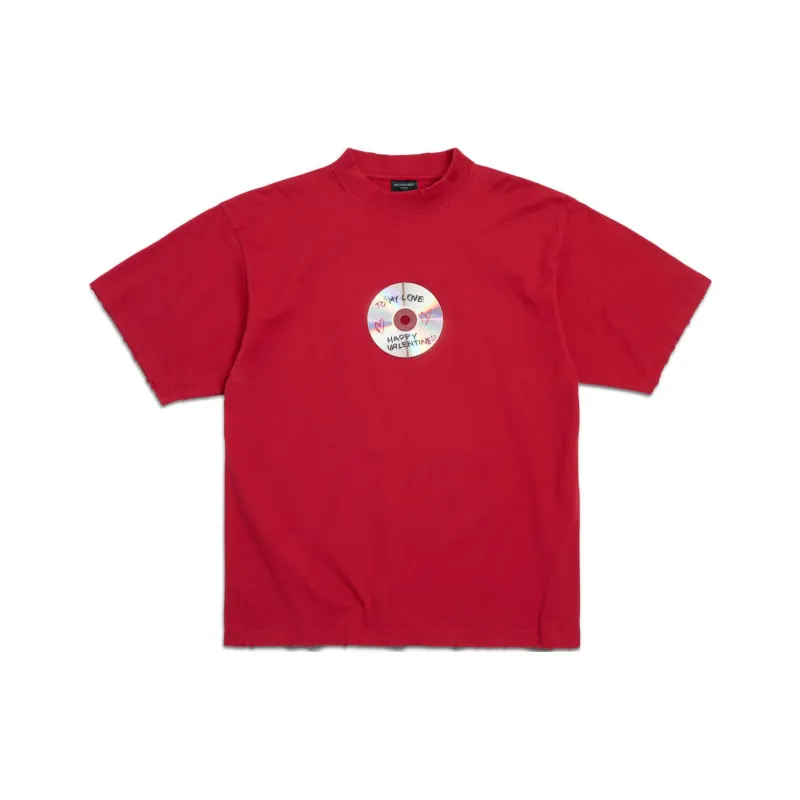 Balenciaga T Shirts Unisex Red-0