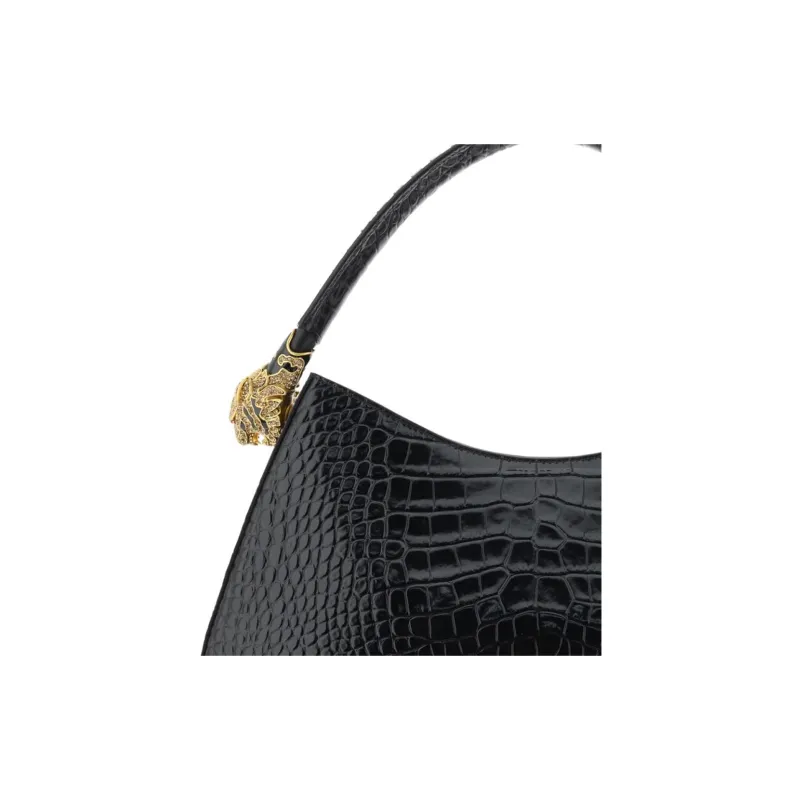 Roberto Cavalli Calfskin One Shoulder Handbags Regular Women's Black-3