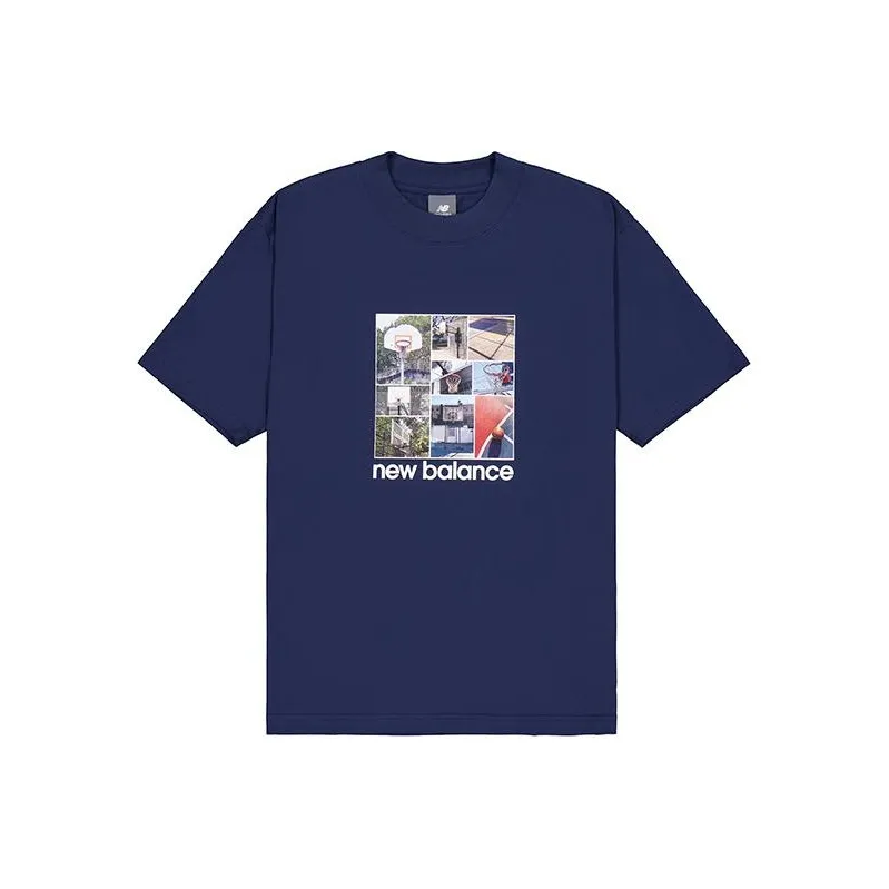 New Balance T Shirt Men's Marine Blue-0