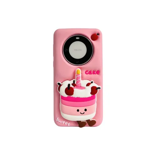 Sopi Silicone Material Cherry Cake Foundation Phone Cases Compatibility  Huawei Mate 70/60/50 Pro/Pura 70/70 Pro+