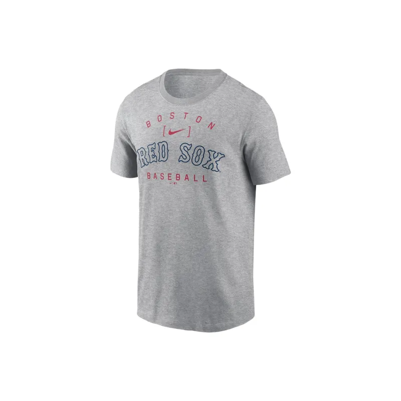 Nike Boston Red Sox Home Team Athletic Arch T-Shirt Men's Gray-0
