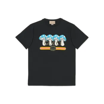 GUCCI Cotton Jersey T shirt With Print
