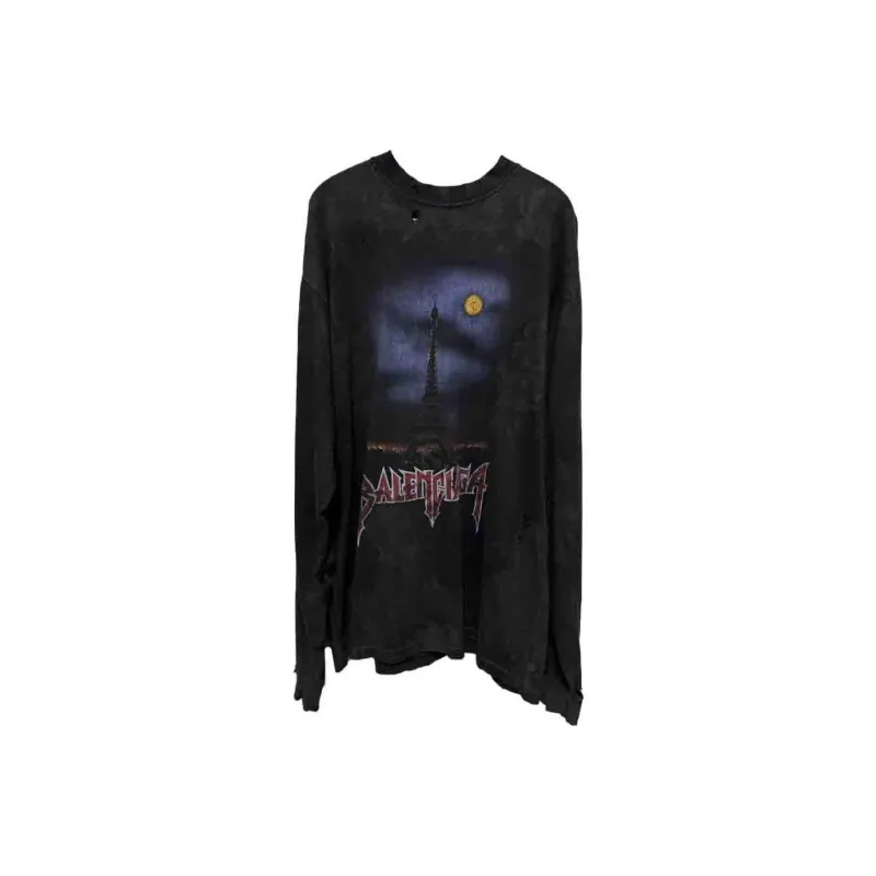 Balenciaga FW23 T Shirt Loose Fit Style Unisex Black-0