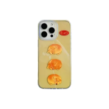 Sopi Acrylic Material Blue Smooth Finish Dog Bag Phone Cases Compatible With IPhone 16/15 Pro Max/Apple 13/14 Pro/Max
