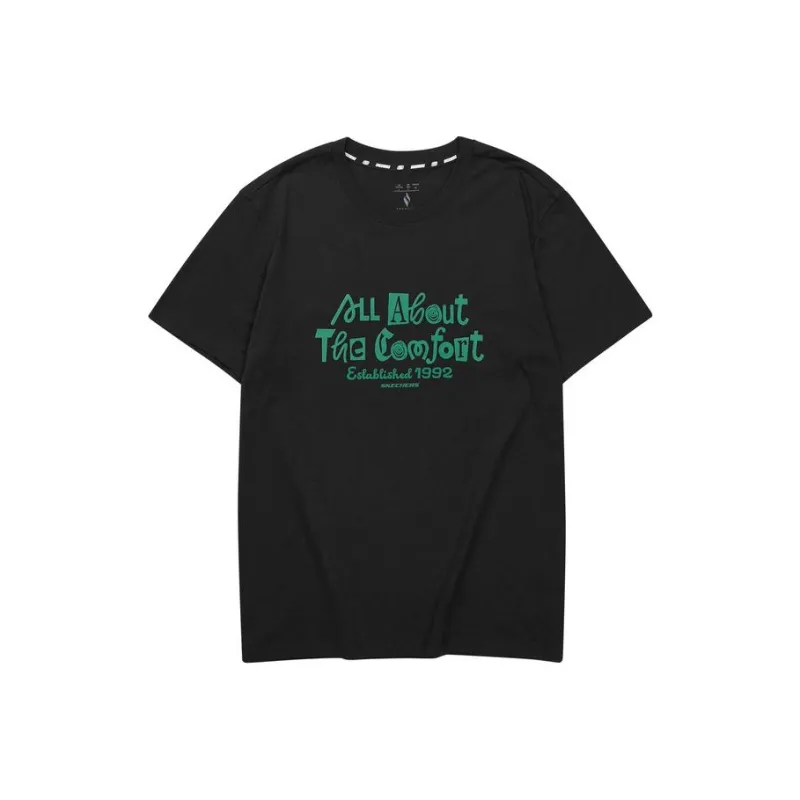 Skechers T Shirt Unisex Carbon Black-0