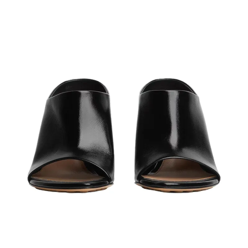 Bottega Veneta Slide Slippers 9cm Women's Black-2