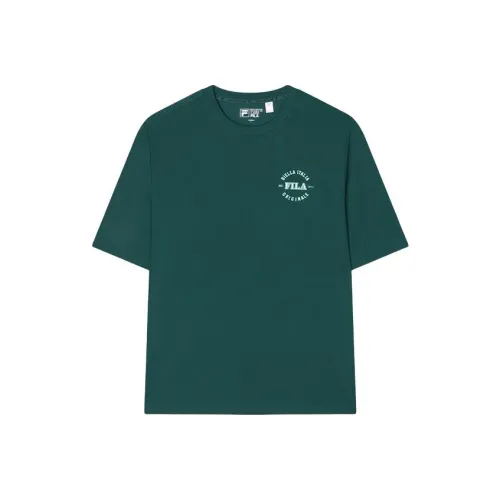 FILA T Shirt Unisex Dark Forest Green