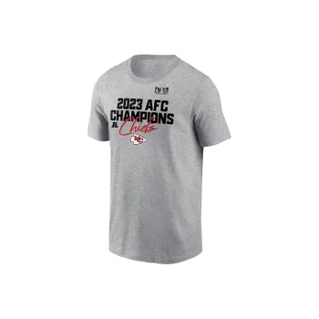 Nike Kansas City Chiefs 2023 AFC Champions Roster T-Shirt Men's Gray