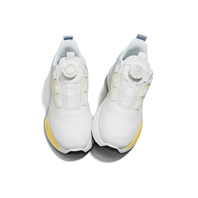 Warrior Wear Resistant Slip Resistant Coverage Low Top Casual Running Shoes Women's White Purple Yellow-2