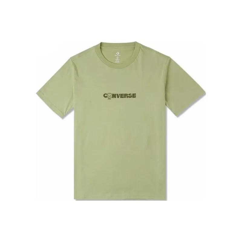 Converse EARTH MOON SUN T Shirt Men's Army Green-0