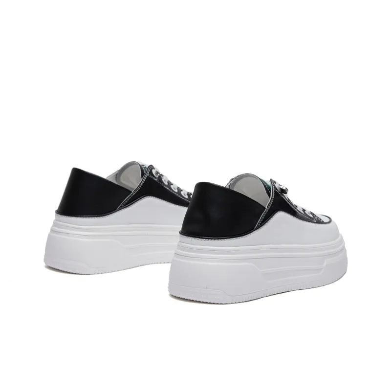 Boogie Bear Height Increasing Low Top Skateboard Shoes Women's-5