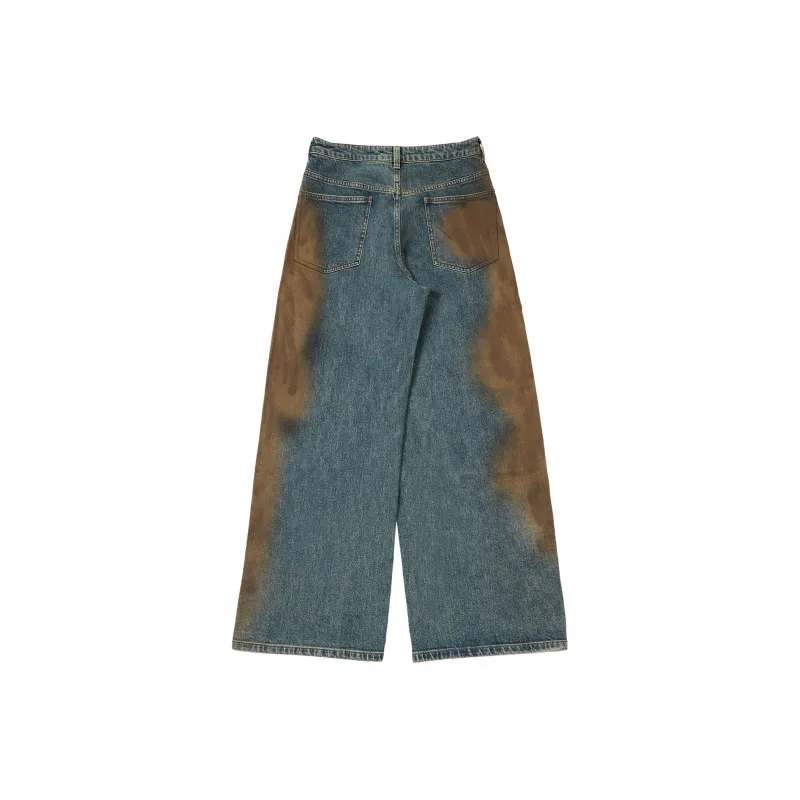 FAIRFAFO Jeans Women's Denim Blue-1