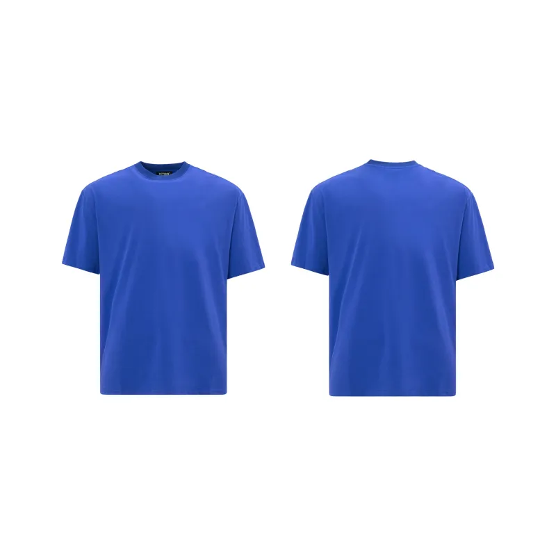 MT99 Short Sleeved T Shirts Casual Loose Fit Minimalist Style Men's Premium Solid Color-33