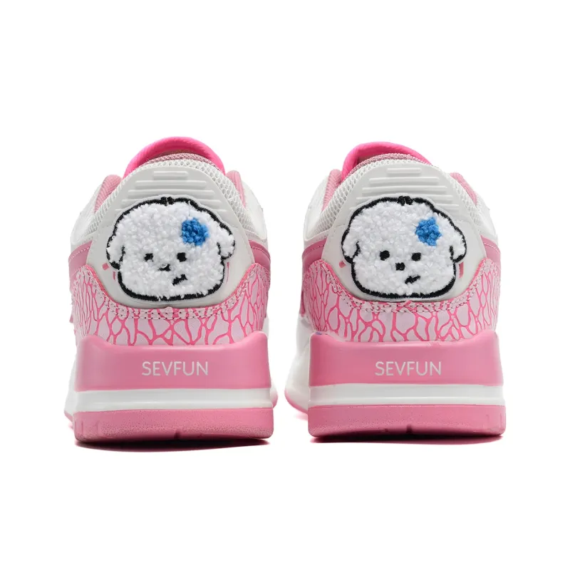 7 SEVFUN Casual Shoes Unisex Low Top White/Yellow/Black/Pink-3