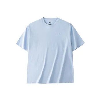 Anta Drop Shoulder Sleeve T Shirt Men's Light Sea Blue