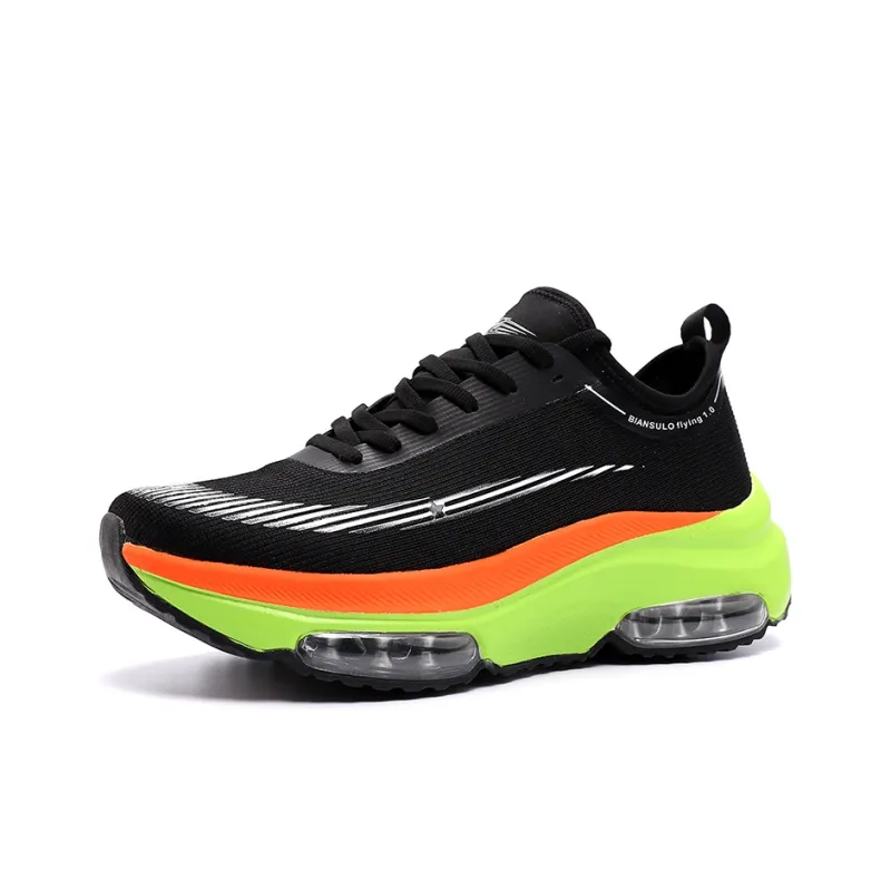 Black tailed deer Running Shoes Men Low Top Black Gray/White Rainbow/Green Rainbow/Black Rainbow-11
