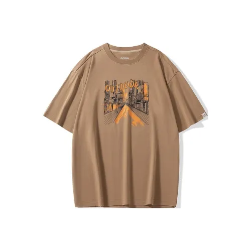 OUTDOOR PRODUCTS Drop Shoulder Sleeve T Tunic shirt Men's Gravel Brown