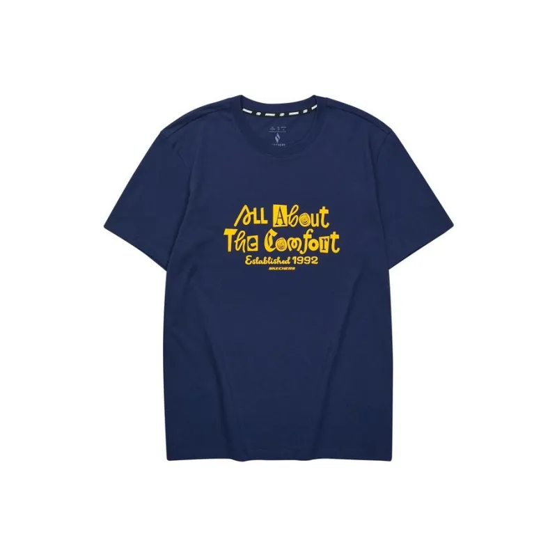 Skechers T Shirt Unisex Marine Blue-0