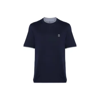 Brunello Cucinelli Layered Effect Crewneck T Shirt