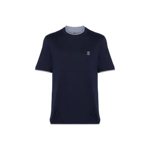 Brunello Cucinelli Layered Effect Crewneck T Shirt