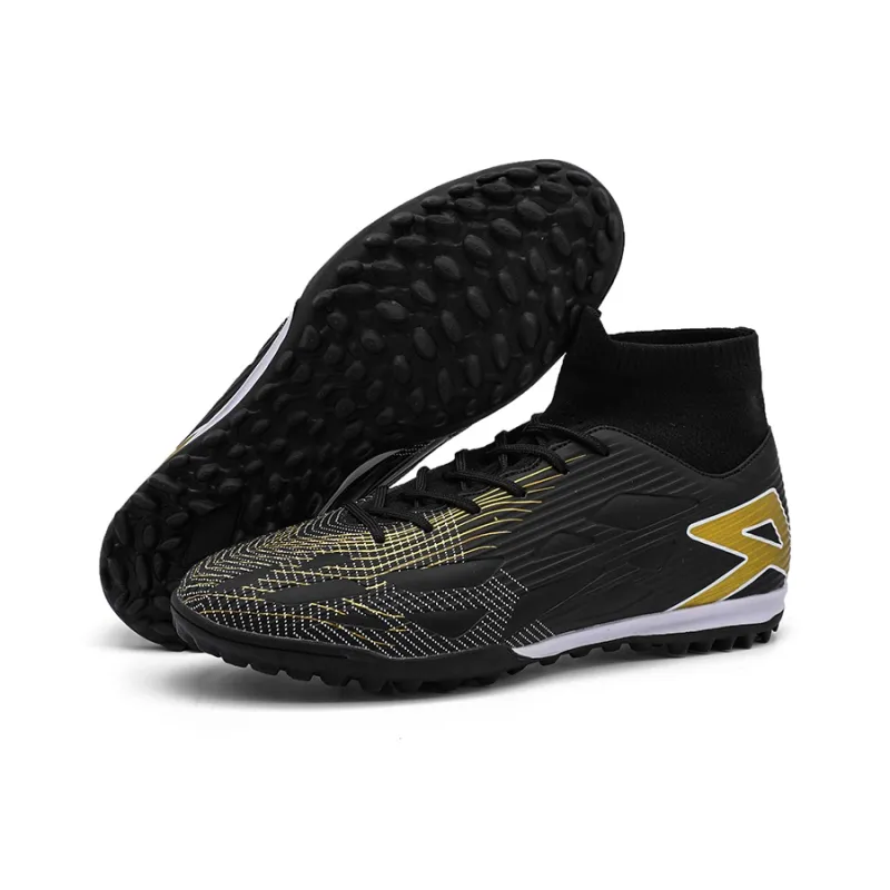 QIUTEXIONG FG Rubber Long Studs TF Rubber Broken Studs Soft Ground Firm Ground Slip Resistant Soccer Shoes Unisex-6