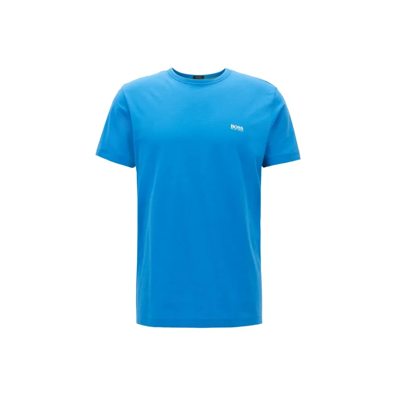 HUGO BOSS Regular Fit T Shirt In Single Jersey T Shirt Men's Blue-0
