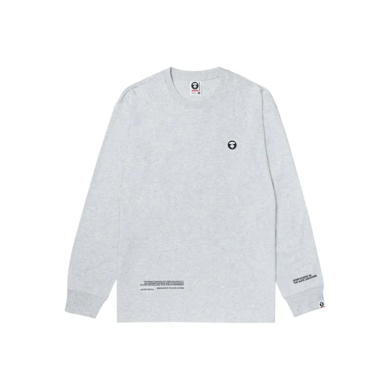 Aape Logo patch Long sleeve Cotton T shirt-0