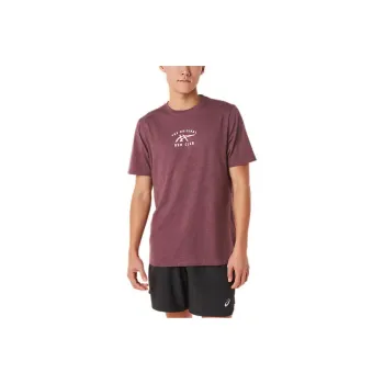 Asics Short Sleeve Asics Run Club Tee T-Shirt Men's Red