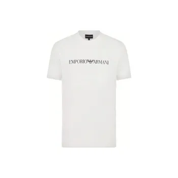 EMPORIO ARMANI Pima jersey T shirt With Logo Print
