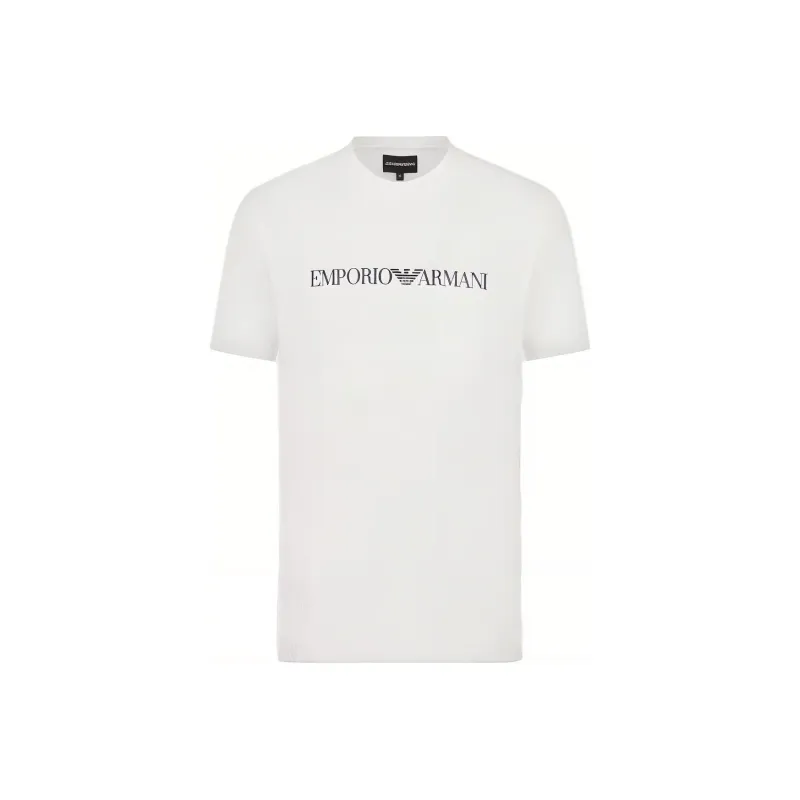 EMPORIO ARMANI Pima jersey T shirt With Logo Print-0