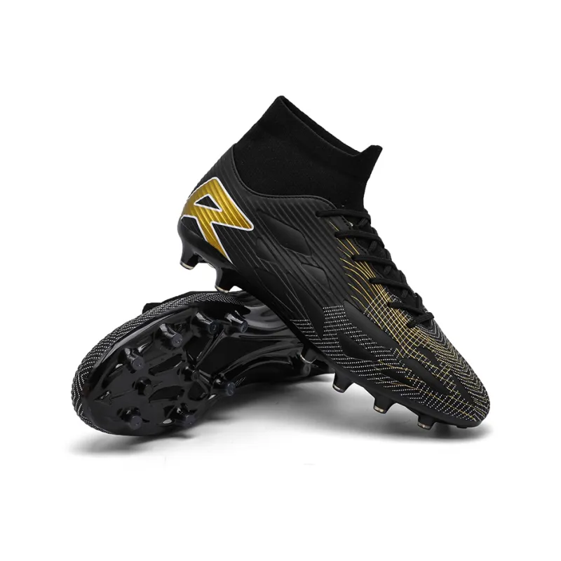 QIUTEXIONG FG Rubber Long Studs TF Rubber Broken Studs Soft Ground Firm Ground Slip Resistant Soccer Shoes Unisex-33