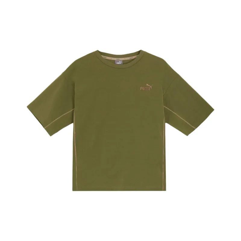 PUMA CORE HERITAGE T Shirts Men Olive Green-0