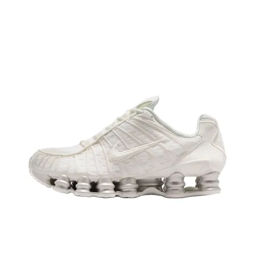 Nike Shox TL Series Anti Slip Wear Resistant Low Top Casual Running Shoes Women's White