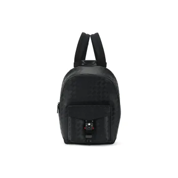MONTBLANC Grained Cow Leather Backpack Men's Black