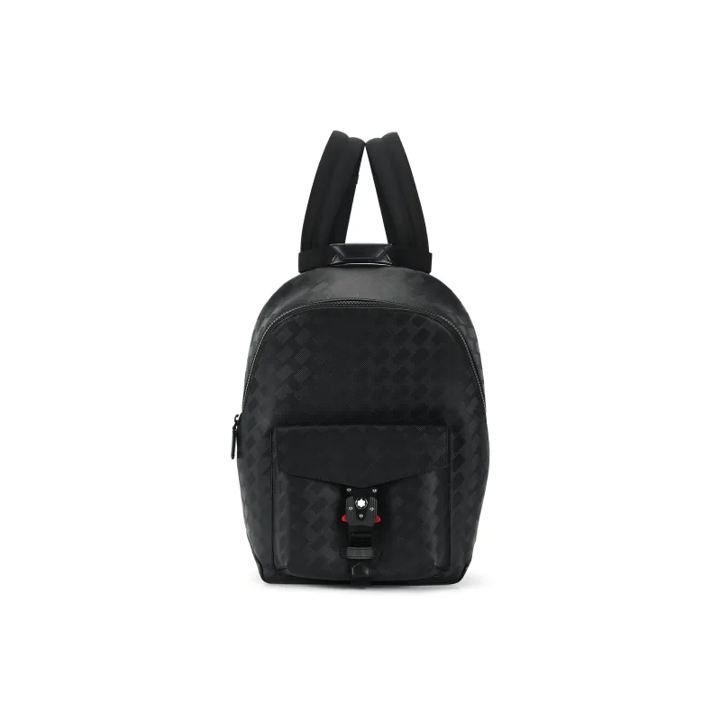 MONTBLANC Grained Cow Leather Backpack Men's Black-0