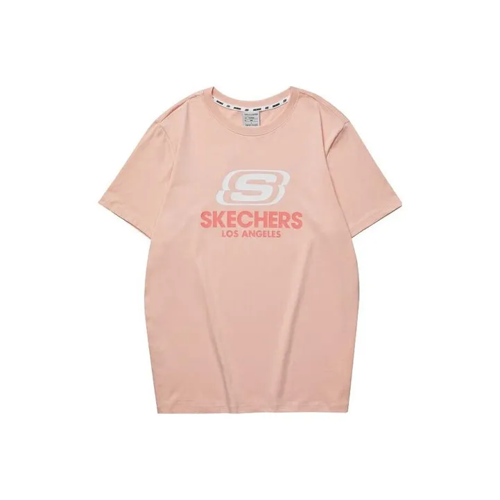 Skechers T Shirt Unisex Peach Pink-0