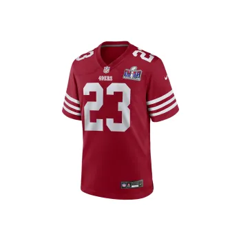 Nike Christian McCaffrey San Francisco 49ers Super Bowl LVIII T-Shirt Men's Red