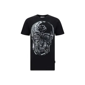 PHILIPP PLEIN Skull print Round neck T shirt