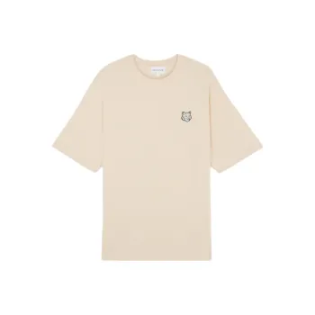 Maison Kitsune Bold Fox Head Patch Crewneck T Shirt